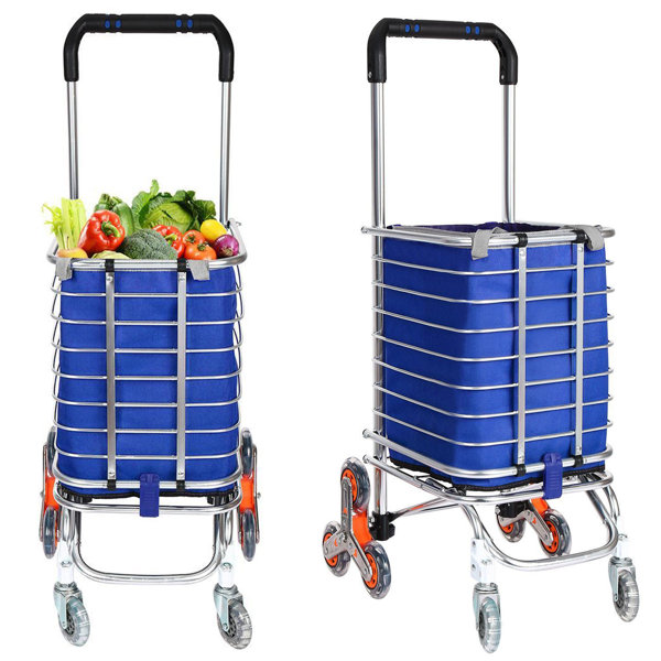 Homdox Oxford Cloth Folding Shopping Utility Cart & Reviews Wayfair